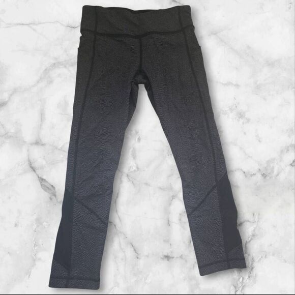 Lululemon Size 6 Gray Pace Rival Leggings - Picture 1 of 4